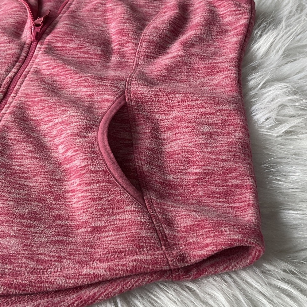 st john's bay Vest Jacket Pink Fleece Active Preppy Athleisure Outdoor consign S - Picture 5 of 6